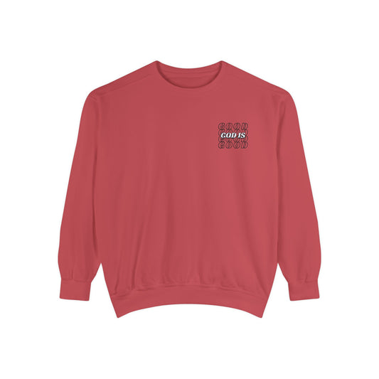 God Is Good Embroided Crewneck